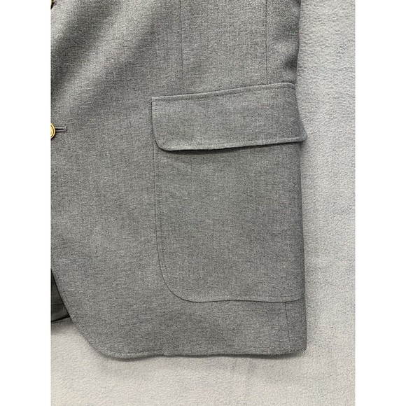 David Taylor Blazer Mens Size 42 L Gray Two Button Front Notched Single Vented - Picture 12 of 16